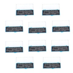 10×Dental Orthodontic Ceramic Bracket MBT 0.022” Slot w/h on 3 hook 20pcs/case