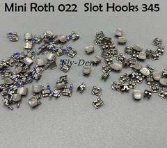 100pcs Dental Orthodontic Metal Bracket Braces Mini Roth 022 Slot 345 Hooks