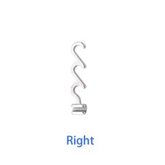Dental Crimpable Hook 3 Hooks Spiral Multi Function Curved Left Right 50 Packs