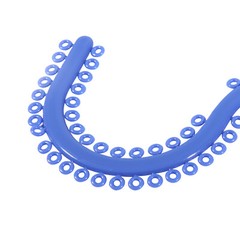 1-10 Packs Dent Orthodontic Separator Tie Blue Color Spacer S type dentists AD