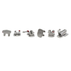 Dental Orthodontic Brackets Mini Braces Metal Buccal Tubes MBT Roth 022 3 345w/h