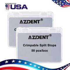 AZDENT 50pcs/Box Dental Orthodontic Universal Crimpable Mini Stops Stainless