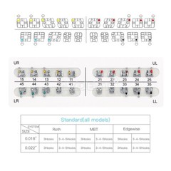 AZDENT Dental Orthodontic Brackets BracesMini Roth /Bonding Light Cure Adhesive