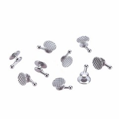 10 Pcs/Bag Dental Orthodontic MIM Bondable Round Base Lingual Buttons with Hook