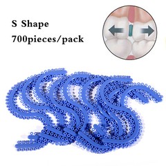 1-10 Bags Dent Orthodontic Separator Tie Blue Color Spacer S type for dentists