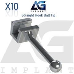 Straight Hook Ball Tip Slot Archwire Crimpable Wire Brackets Orthodontic Dental