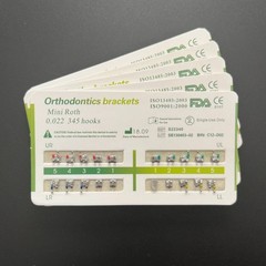 10Sets Dental Ortho Metal Brackets Mini Roth 022 345 hooks Mesh Base 200 Pcs