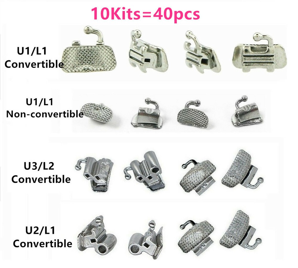 Dental Orthodontic Buccal Tubes Bracket Braces 1st 2nd Molar Roth MBT 022 018