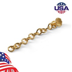 10pcs AZDENT Dental Orthodontic Lingual Button Chain Gold Bondable