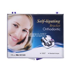 ETERFANT Dental Ortho Metal Bracket Braces Self-Ligating Roth 022 345Hooks+Tool
