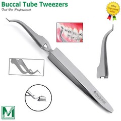 Orthodontic Buccal Tube Tweezer – Slim Tip Bracket Holder for Precise Bonding