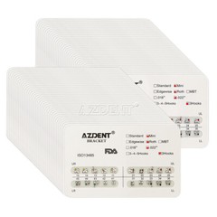 AZDENT Orthodontic Dental Brackets Braces Mini Roth Slot.022 Hooks 3 Metal