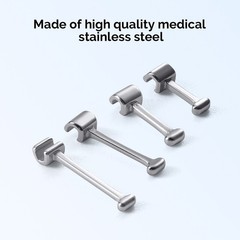 50pcs Dental Orthodontic Crimpable Hooks Stainless Steel Fixed on Archwires