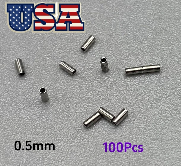 Dental Orthodontic Crimpable Hook Stopper Crimpable Mini Stop Tube Bracket 0.5mm