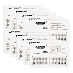 FDA AZDENT Dental Orthodontic Metal Brackets Braces Standard Roth.022 Hooks 345