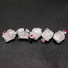 Dental Orthodontic Ceramic Self Ligating Brackets Ormco DAMON Clear MBT 022 345