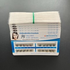5 Sets Dental Orthodontic Metal Brackets Mini MBT 022 345 hooks Mesh Base
