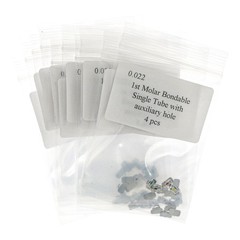Dental Orthodontic Buccal Single Tubes 1st Molar Roth 022 W/Auxiliary Hole U1/L1