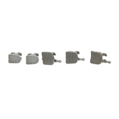 Dental Orthodontic Brackets Metal Braces MIM Mini Roth MBT 0.018 345 Hooks 5-5