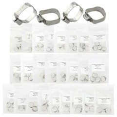 4 Pcs Dental Orthodontic Bands&Buccal Tube 1st Molar U1/L1 U2/L1 U3/L2 Roth 022