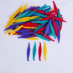 Dental Orthodontic Elastic Placer Elastic Rubber Band Placers Mixed Color 100Pcs