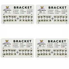80x Dental Metal Brackets braces Mini bracket MBT/Roth 022 Hooks 3/345 mix USA