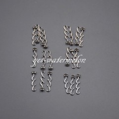 1 Pack Crimpable Hooks Dental Sliding Long Type Right/Left Orthodontic Hook