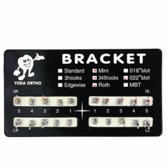50 Packs 0.022″ Slot with Hooks Mini Roth Orthodontic Brackets, Dental Supply