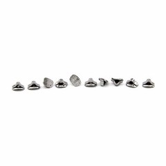 Dental Ortho Direct Bond Eyelets Rectangle Base Crimpable Hook Lingual Buttons