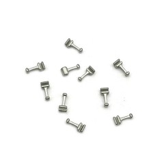 5 Packs Crimpable Hook Dental Orthodontics Sliding Open Surgical Hook Long Type
