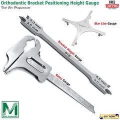 Orthodontic Bracket Positioning Height Gauge Positive Brackets Positioner Dental