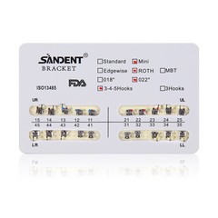 10packs Dental Orthodontic Brackets Braces Mini Roth Slot 022 345 Hook #2 200PCS