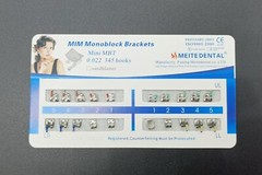 100Sets Dental Orthodontic MIM Monoblock Brackets Mini Roth/MBT 022 345 hooks