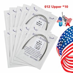 Dental Arch Wire Niti Round / 10 Packs Dental Orthodontic Metal Brackets Braces
