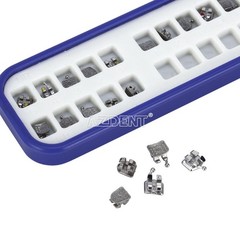10X Dental MIM Orthodontic Bracket Brace Metal Mini MBT.022 Hooks 345 Laser Mark