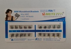 10Sets Dental Ortho Metal Brackets Mini Roth/MBT 022/018 345 hooks Mesh Base