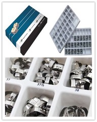 40Pcs Dental Orthodontic 1st Molar Band&Buccal Tube U3/L2 Non-convert. Roth .018