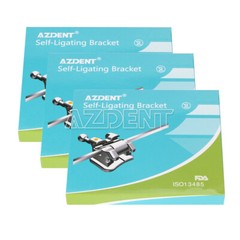 AZDENT Dental Ortho Brackets Brace Self-Ligating Active Mini Roth 022 Hooks 345