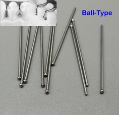 10* Dental Ball Retainer J Clasp Oblique Clasps Bars 0.8mm 0.9mm Ball-Type Scheu