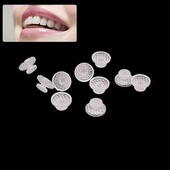 Dental Lingual Button Ceramic Clear Invisable Retainer Aligner Bondable Round