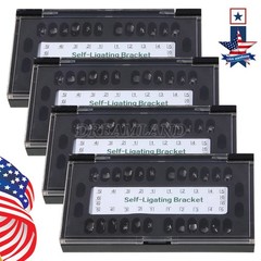 5 packs Dental Orthodontic Self-ligating Brackets Metal Brace Roth 022 345 Hooks