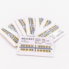 10Pack Dental Orthodontic Monoblock Metal Brackets Brace 18/22 Edgewise Roth MBT