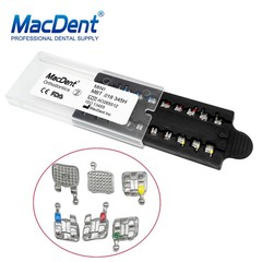 MACDENT Dental Orthodontic Monoblock MIM Bracket Braces Mini Roth/ MBT 018/ 022