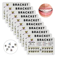 10-100 Packs Dental Orthodontic Brackets Braces Mini Roth .022 Hooks 3