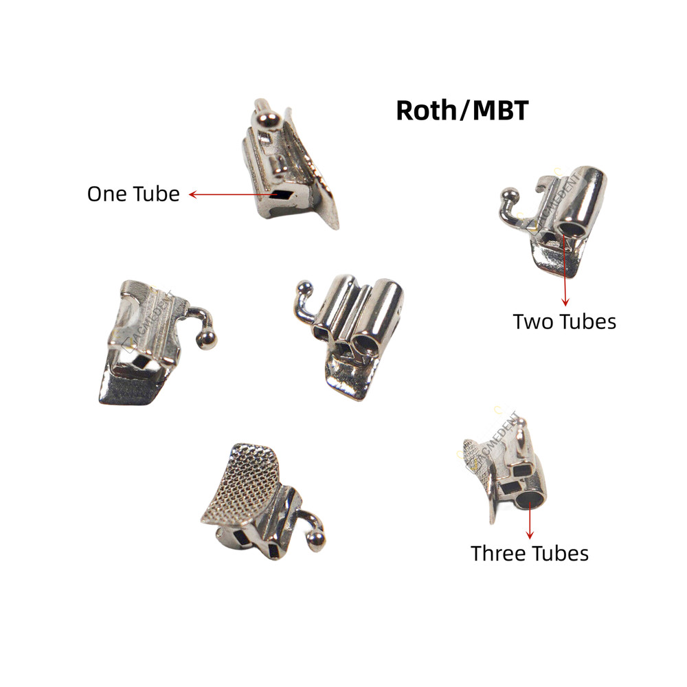 15Set Dental Convertible Buccal Tubes Roth MBT 022 1st Molar Double Three 1 Tube
