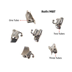 15Set Dental Convertible Buccal Tubes Roth MBT 022 1st Molar Double Three 1 Tube