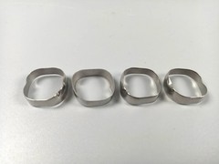 4Pcs/Pack Dental Orthodontic 1ST Molar Plain Bands Without Tube Roth 022 #29-44+