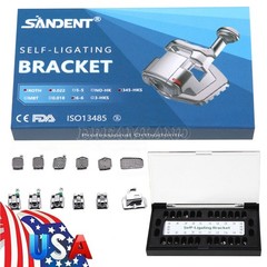 20pcs Dental Orthodontic Self-Ligating Brackets Roth 022 Hooks 345 +Buccal Tubes