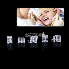 ABSOLUTE Dental Orthodontic Ceramic Brackets Braces Mini Roth 022 Hooks 345 FDA