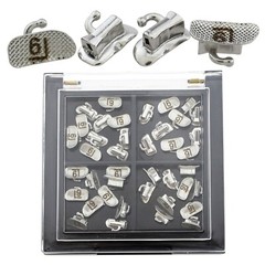 40pcs Orthodontic Buccal Tubes Dental 1st Molar Mini MBT 022 Laser Mark Bondable